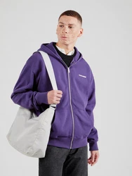 Pegador Sweatjacke Colne Logo Sweat Jacket dunkellila/weiß