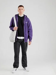 Pegador Sweatjacke Colne Logo Sweat Jacket dunkellila/weiß