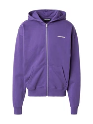 Pegador Sweatjacke Colne Logo Sweat Jacket dunkellila/weiß