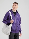 Pegador Sweatjacke Colne Logo Sweat Jacket dunkellila/weiß
