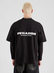 Pegador T-Shirt Colne Logo Oversized Tee schwarz/weiß