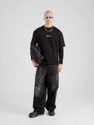 Pegador T-Shirt Colne Logo Oversized Tee schwarz/weiß