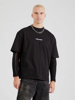 Pegador T-Shirt Colne Logo Oversized Tee schwarz/weiß