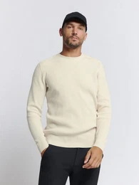 Strickpullover Chenille Crewneck Pullover fr Herren, Regular Fit