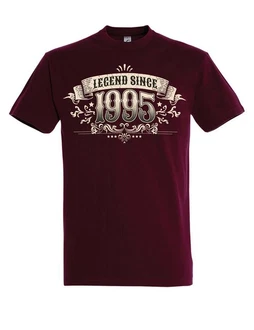 Youth Designz Print-Shirt Herren T-shirt Legend Since 1995 Dunkelrot/Bordeaux Youth Designz Print-Shirt Herren T-shirt Legend Since 1995 Dunkelrot/Bordeaux