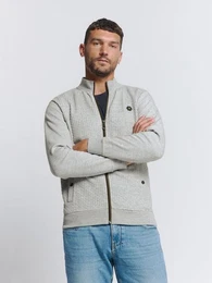 Sweatjacke Pullover mit Durchgehendem Reiverschluss