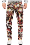 Cipo & Baxx Regular-fit-Jeans Hose BA-CD587 Rot/bunt
