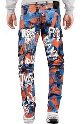 Cipo & Baxx Regular-fit-Jeans Hose BA-CD587 Blau/Bunt