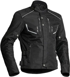 Lindstrands Motorradjacke Halden Schwarz/Grau/Dunkelgrau/Weiß