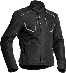 Lindstrands Motorradjacke Halden Schwarz/Grau/Dunkelgrau/Weiß