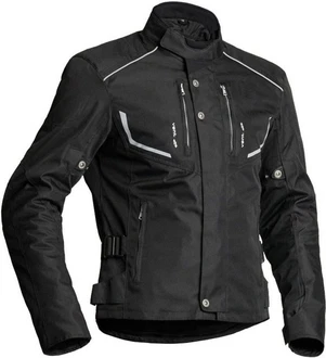 Lindstrands Motorradjacke Halden Schwarz/Grau/Dunkelgrau/Weiß