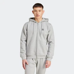 ADIDAS ORIGINALS Sweatjacke 'Trefoil Essentials' Hellgrau/Grau
