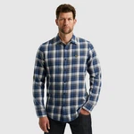 PME LEGEND Longsleeve Hemd Blau/Dunkelblau/Hellblau