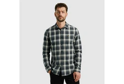 PME LEGEND Longsleeve Hemd Dunkelblau/Blau/Hellblau