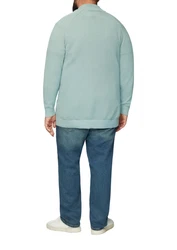 s.Oliver Strickpullover mit Troyer-Kragen Hellblau/Türkis/Grün/Braun