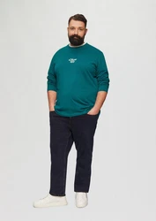 s.Oliver Langarmshirt mit Logo Türkis/Grün/Dunkelgrün