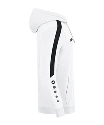 Jako Sweatshirt Power Hoody Weiß/Schwarz/Lila/Gelb