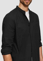 s.Oliver Langarmhemd Regular Fit Schwarz/Dunkelgrau/Rot/Grau