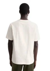 Marc O'Polo T-Shirt Weiß/Khaki/Beige/Creme