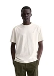Marc O'Polo T-Shirt Weiß/Khaki/Beige/Creme