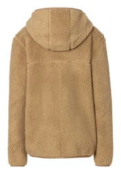 Tommy Jeans Plüschjacke TJM REG BADGE TEDDY ZIP TRU EXT mit Logopatch Braun/Khaki/Beige