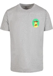 MisterTee Herren Ufo Pizza Tee Hellgrau/Grau/Grün