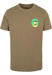 MisterTee Herren Ufo Pizza Tee Khaki/Dunkelgrün/Braun
