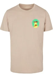 MisterTee Herren Ufo Pizza Tee Khaki/Beige/Braun