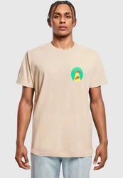 MisterTee Herren Ufo Pizza Tee Khaki/Beige/Braun
