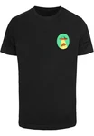 MisterTee Herren Ufo Pizza Tee Schwarz/Grün/Orange