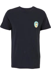 MisterTee Herren Ufo Pizza Tee Dunkelblau/Hellblau/Blau/Grau