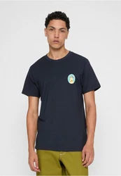 MisterTee Herren Ufo Pizza Tee Dunkelblau/Hellblau/Blau/Grau