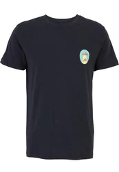 MisterTee Herren Ufo Pizza Tee Dunkelblau/Hellblau/Blau/Grau