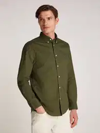 Businesshemd FLEX POPLIN SOLID RF SHIRT 1 mit Logostickerei