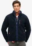 Superdry Fleecejacke Outdoor Full Zip Fleece Dunkelblau/Hellblau