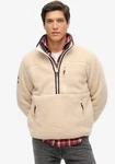 Superdry Fleecepullover OUTDOOR FLEECE HALF ZIP Beige/Rot