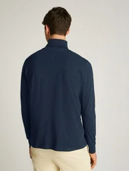 Tommy Jeans Rollkragenshirt TJM SLIM TURTLENECK TEE Dunkelblau/Blau