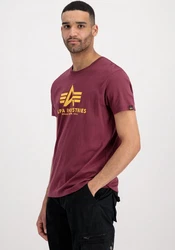 Alpha Industries Rundhalsshirt Basic T 2 Pack Dunkelgrün/Dunkelrot/Bordeaux/Rot