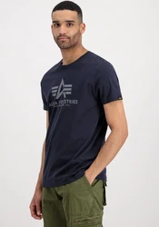 Alpha Industries Rundhalsshirt Basic T 2 Pack navy/grau/graumeliert