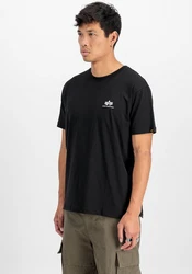 Alpha Industries Rundhalsshirt Basic T Small Logo 2 Pack Schwarz/Dunkelblau