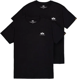 Rundhalsshirt Basic T Small Logo 2 Pack (Set, 2-tlg)