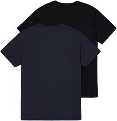 Alpha Industries Rundhalsshirt Basic T Small Logo 2 Pack marine/azur/schwarz