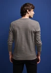 STREET ONE MEN Langarmshirt Khaki/Grau/Braun/Dunkelgrün