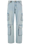 2Y Studios Aidan Cargo Baggy Jeans Hellblau/Blau