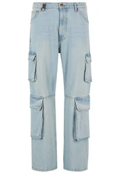 2Y Studios Aidan Cargo Baggy Jeans Hellblau/Blau