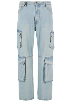 2Y Studios Aidan Cargo Baggy Jeans Hellblau/Blau