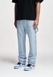 2Y Studios Haldor Carpenter Straight Jeans Hellblau/Blau
