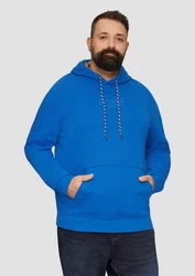 s.Oliver Sweatshirt Hoodie mit Kängurutasche Blau/Hellblau