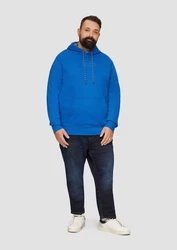 s.Oliver Sweatshirt Hoodie mit Kängurutasche Blau/Hellblau