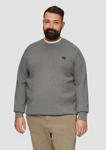 s.Oliver Strickpullover mit Nahtdetails und Logo Grau/Dunkelgrau/Braun/Hellgrau